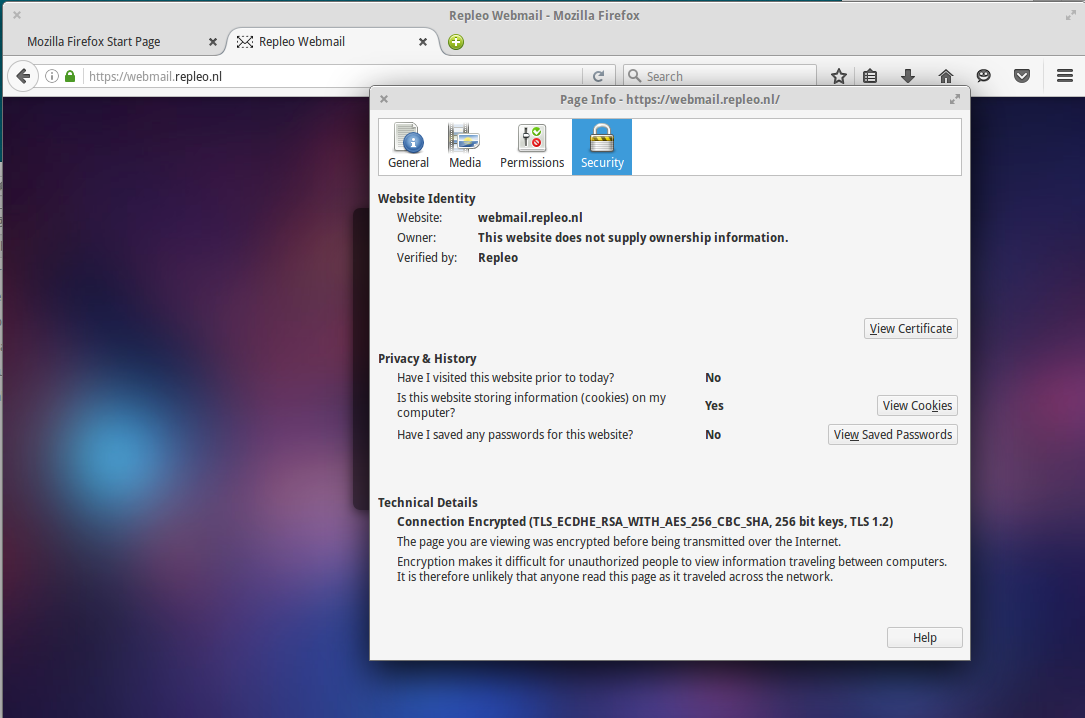 Firefox visit self-signed website and verify it is trusted